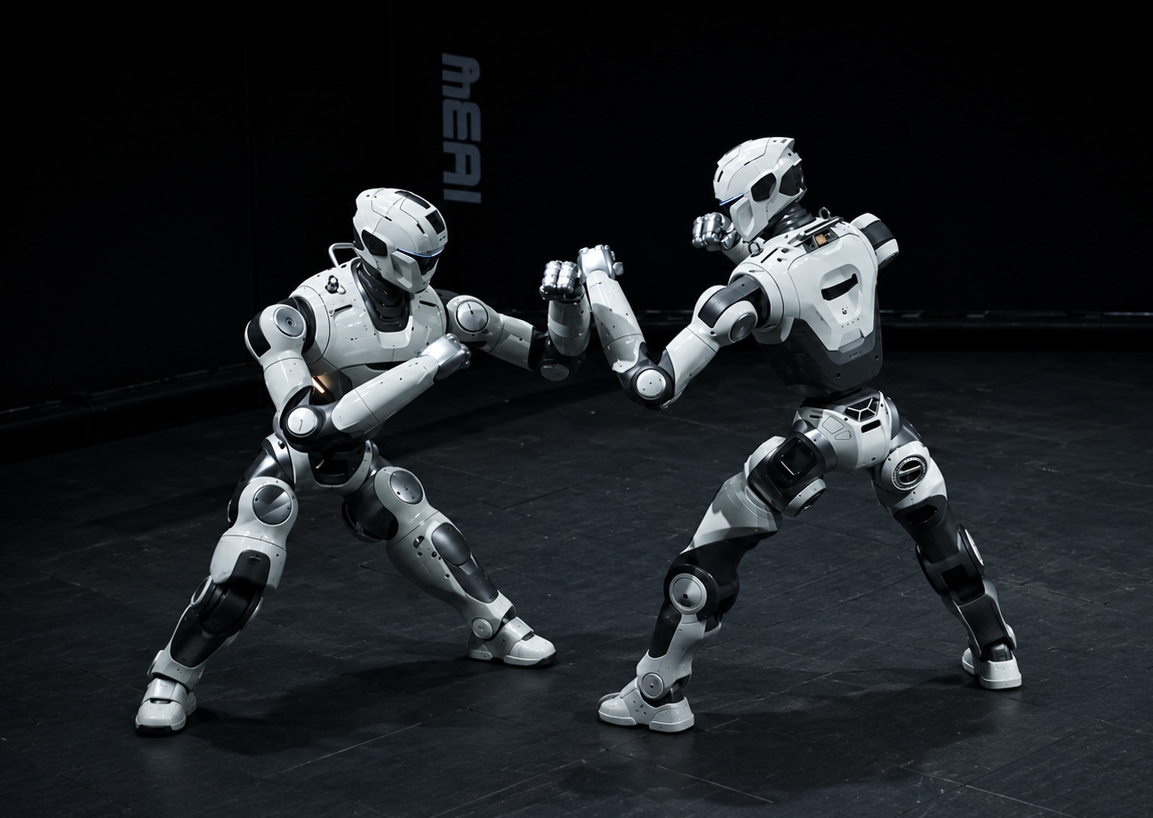 Brutal combate de robots termina con una cabeza arrancada